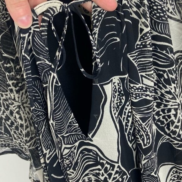 NWT Show Me Your Mumu Floral Print Flutter Hippie Boho Mini Dress Short Sleeves - Picture 7 of 12